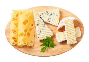 Variety of cheeses