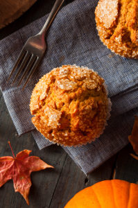 Homemade Autumn Pumpkin Muffin